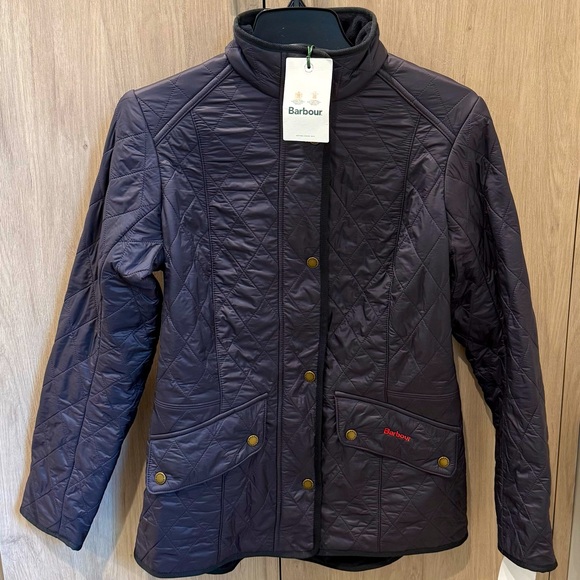 NWTs Barbour Cavalry Polarquilt Jacket. Navy. Sz. 8 US (12 UK) - Picture 1 of 7